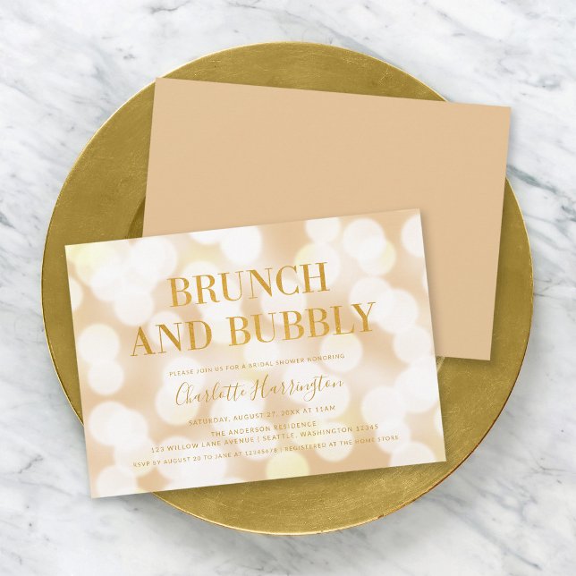 Invitación Desayuno con Bokeh de Champán y Despedida de Solte (Subido por el creador)