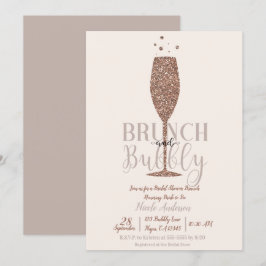 Invitación Desayuno con champán Brunch burbujeante Desayuno d