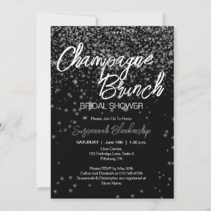 Invitación Desayuno con champán elegante para despedida de so