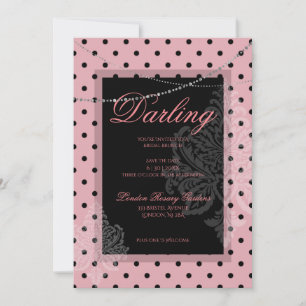 Invitación Desayuno de brunch de la ducha nupcial con la novi