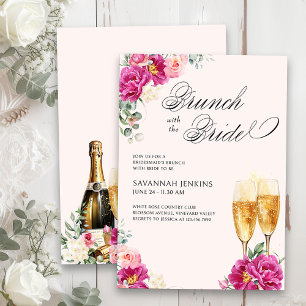 Invitación Desayuno de Damas de Honor con la Novia Champán Ro