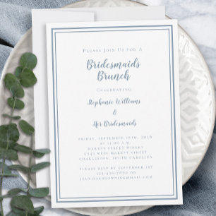 Invitación Desayuno de Damas de Honor Lluvia de Regalos Nupci
