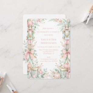Invitación Desayuno de Damas de Honor Pastel Cascanueces Navi