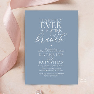 Invitación Desayuno de Happily Ever After Elopamiento de Boda