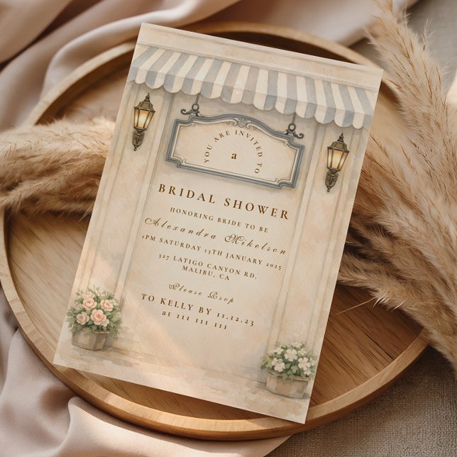 Invitación Desayuno de novia en jardín floral (Subido por el creador)