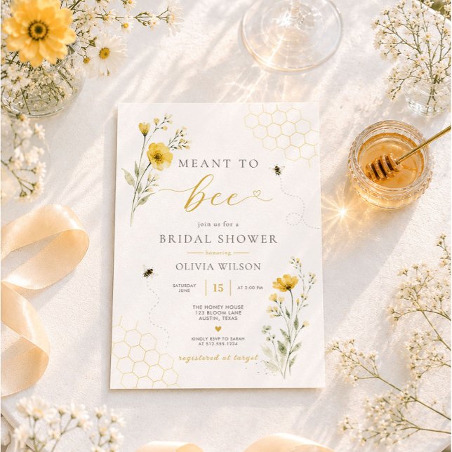 Invitación Desayuno de novia Meant to Bee  (Subido por el creador)