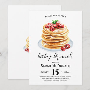 Invitación Desayuno de Pancake Baby