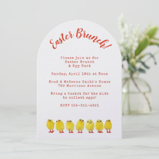 Invitación Desayuno de Pascua y búsqueda de huevos