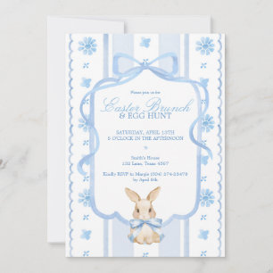 Invitación Desayuno de Pascua y Caza de Huevos Cottage Rabbit