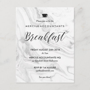 Invitación Desayuno de trabajo empresarial de la empresa