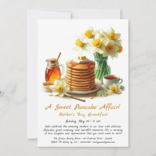 Invitación Desayuno del Día de la Madre – Panqueques y Narcis