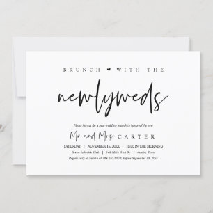 Invitación Desayuno después de la celebración de la boda feli