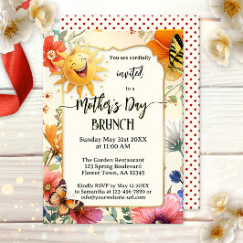 Invitación Desayuno divertido del Día de la Madre