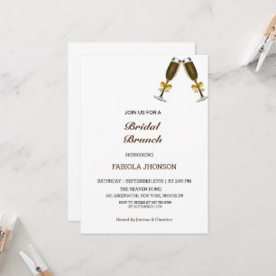 Invitación Desayuno elegante de boda
