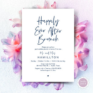 Invitación Desayuno Felices para Siempre, Fiesta de Boda Inti