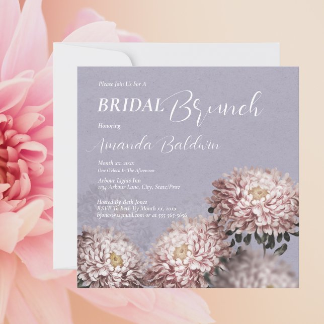 Invitación Desayuno Floral Nupcial (Bridal Brunch Floral Invitation)