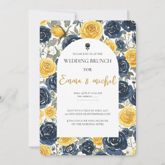 Invitación Desayuno nupcial blanco