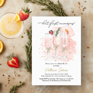 Invitación Desayuno Nupcial con Mimosas Primero