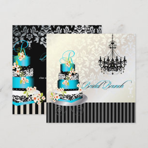 Invitación desayuno nupcial con monograma de PixDezines, past