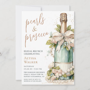 Invitación Desayuno nupcial con Perlas y Prosecco