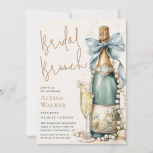 Invitación Desayuno nupcial con perlas y prosecco