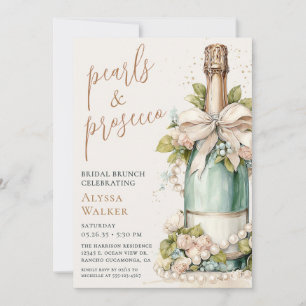 Invitación Desayuno nupcial con Perlas y Prosecco