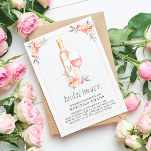 Invitación Desayuno Nupcial con Rosé