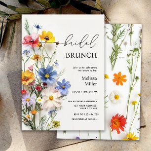 Invitación Desayuno Nupcial de Flores Silvestres