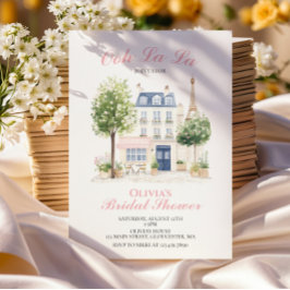 Invitación Desayuno Nupcial de París Café Parisino