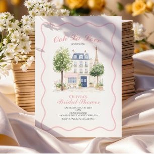 Invitación Desayuno Nupcial de París Café Parisino