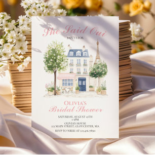 Invitación Desayuno Nupcial de París Café Parisino