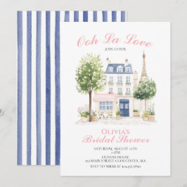 Invitación Desayuno Nupcial de París Café Parisino