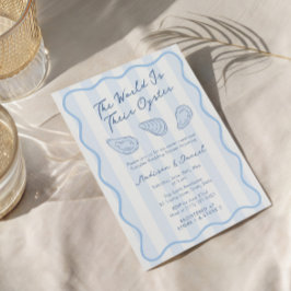 Invitación Desayuno Nupcial para Parejas con Desfile de Ostra