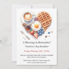 Invitación Desayuno por el Día de San Valentín en personaliza