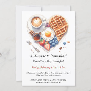 Invitación Desayuno por el Día de San Valentín en personaliza