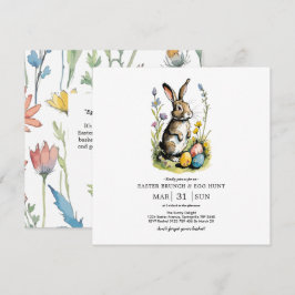 Invitación Desayuno tardío de Pascua y búsqueda de huevos | C