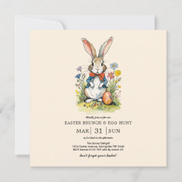 Invitación Desayuno tardío de Pascua y búsqueda de huevos | C
