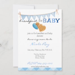 Invitación Desayuno y baby Shower