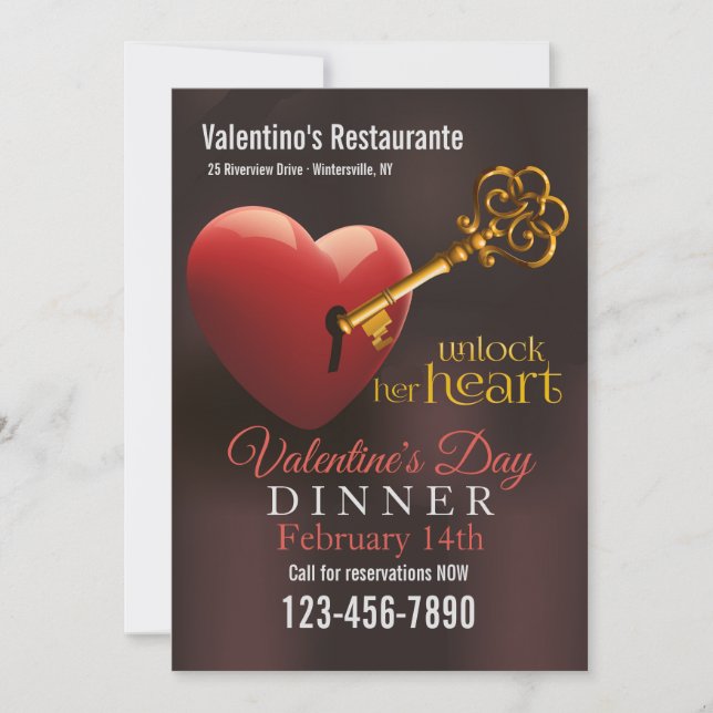 Invitación Desbloquea su promoción de ventas de Valentine de  (Anverso)