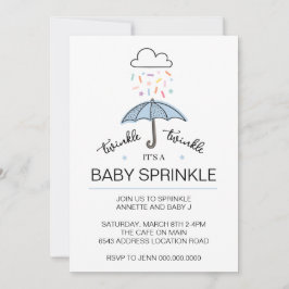 Invitación Descarga de niño con gafas de gafas azules