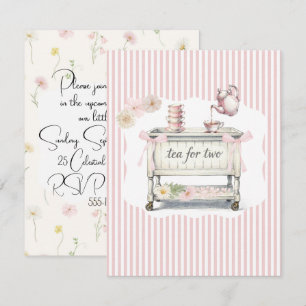 Invitación Descarga digital de Baby Shower de Fiesta del Té