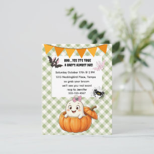 Invitación Descarga digital de baby shower de Halloween adora