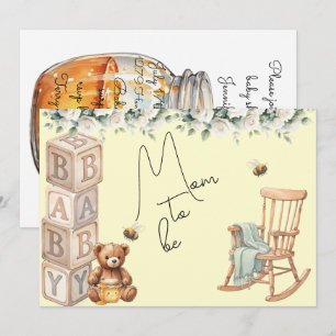 Invitación Descarga digital de baby shower para futura mamá
