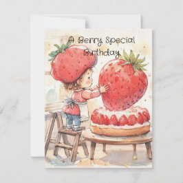 Invitación Descarga digital de cumpleaños especial de Berry