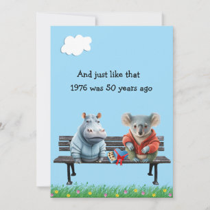 Invitación Descarga digital de reunión del 50 cumpleaños dive