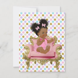 Invitación Descarga digital del primer cumpleaños de una bebé