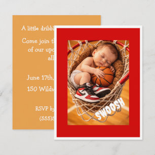 Invitación Descarga digital para baby shower Little Dribbler