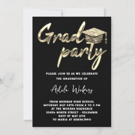 Invitación Descarga instantánea Graduación de la fiesta de gr