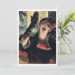 Invitación Descargable Café Singer (1879) pintura de Degas