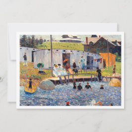 Invitación Descargable Hermosa pintura famosa en la playa